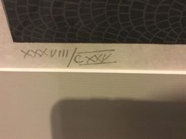 Lithograph ~Lever du Soleil~ numbered XXXVIII/CXXV