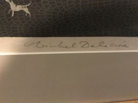 Lithograph ~Lever du Soleil~ signed Michel Delacroix