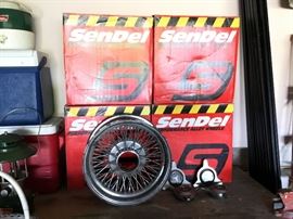 5 - Sendel Wire rims and caps for 1977 450SL Mercedes Benz