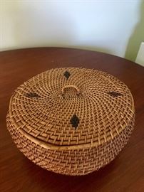 Antique handmade basket