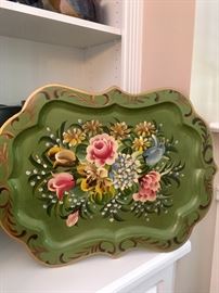 Vintage tole tray