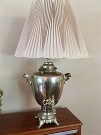Silverplate coffee urn ~ now a lamp!