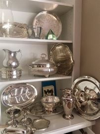 Misc. silverplate holloware