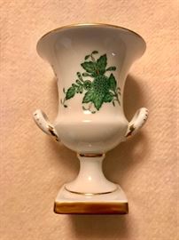 Herend Green Chinese Bouquet sm. Vase approx.5” H