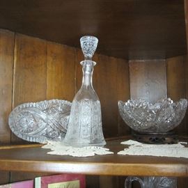 Antique cut glass 