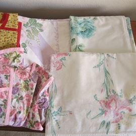 Vintage tablecloths, aprons