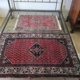 Two old Persian rugs, great colors