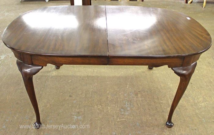 SOLID Mahogany Queen Anne Oval Dining Room Table with 3 Leaves by “Kittinger Furniture”
Located Inside – Auction Estimate $300-$600
