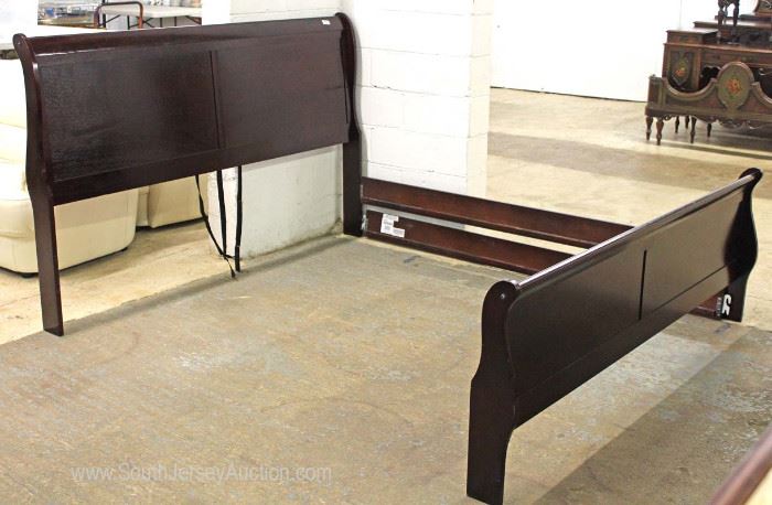 Mahogany Finish King Size Sleigh Bed with Rails
Located Inside – Auction Estimate $200-$400
