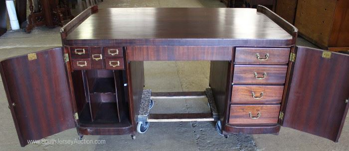ANTIQUE Burl Mahogany Fitted Partner’s Desk
Located Inside – Auction Estimate $200-$400
