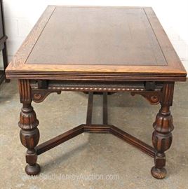9 Piece Depression Jacobean Walnut and Oak Refectory Dining Room Set
Located Inside – Auction Estimate $400-$800
