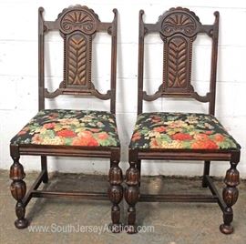 9 Piece Depression Jacobean Walnut and Oak Refectory Dining Room Set
Located Inside – Auction Estimate $400-$800
