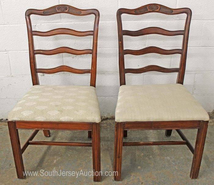 11 Piece Mahogany Dining Room Set Table and 2 Leaves and 8 Ribbon Back Chairs
Located Inside – Auction Estimate $300-$600

