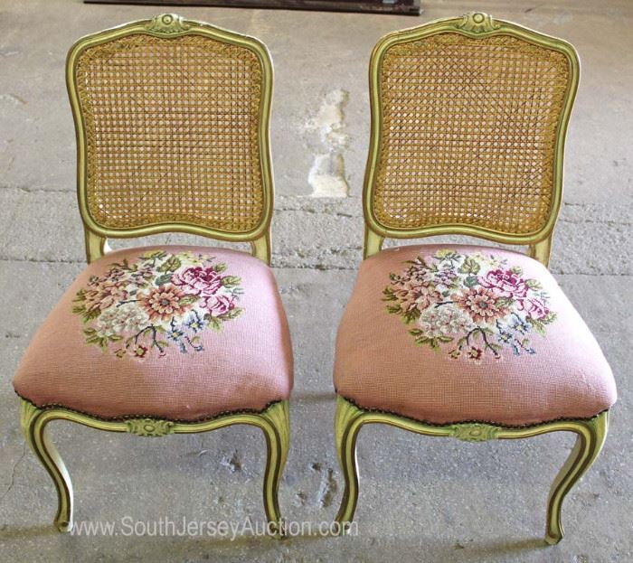 PAIR of VINTAGE Needlepoint French Style Music Chairs
Located Inside – Auction Estimate $100-$200
