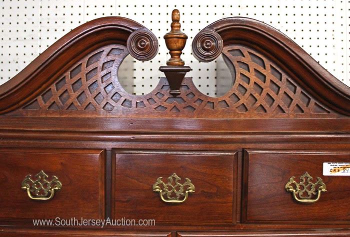 2 Piece Cherry Queen Anne High Boy by “Bassett Furniture”
Located Inside – Auction Estimate $100-$300