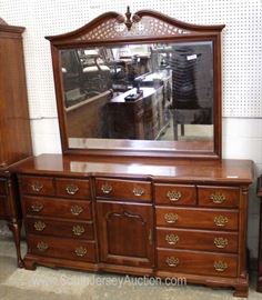 Cherry Low Dresser with Fancy Pierced Carved Mirror
Located Inside – Auction Estimate $200-$400
