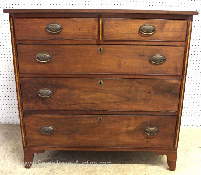 ANTIQUE Mahogany 2 over 3 Hepplewhite Style Chest
Located Inside – Auction Estimate $300-$600
