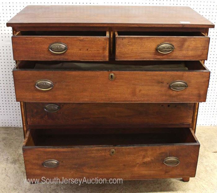 ANTIQUE Mahogany 2 over 3 Hepplewhite Style Chest
Located Inside – Auction Estimate $300-$600
