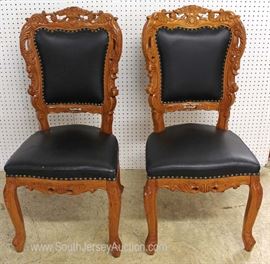 7 Piece SOLID Mahogany Very Good Condition Breakfast Table with 2 Leaves and 6 Carved Chairs
Located Inside –Auction Estimate $300-$600
