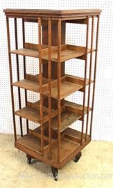 ANTIQUE Oak Revolving Book Stand attributed to Danner Furniture
Located Inside – Auction Estimate $300-$600

