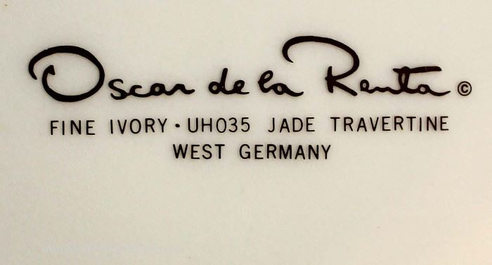 39 Piece Dinnerware Set by “Oscar De La Renta West Germany”
Located Inside – Auction Estimate $100-$300
