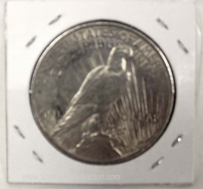 1924 Silver Peace Dollar
Located Inside – Auction Estimate $20-$50

