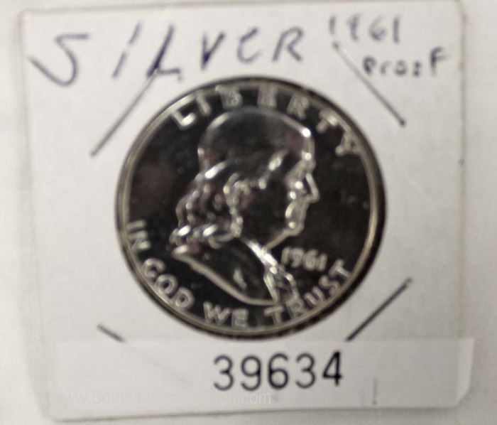 1961 Silver Proof Half Dollar
Located Inside – Auction Estimate $10-$30

