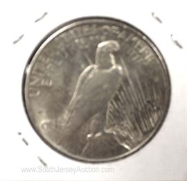 1922-P Silver Peace Dollar
Located Inside – Auction Estimate $20-$50
