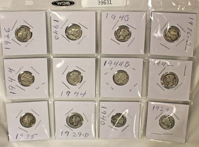 Sleeve of Silver Mixed Date Liberty Dimes
Located Inside – Auction Estimate $10-$30
