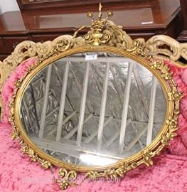 Impressive Fancy Gold Gilt Beveled Mirror
Located Inside – Auction Estimate $100-$300

