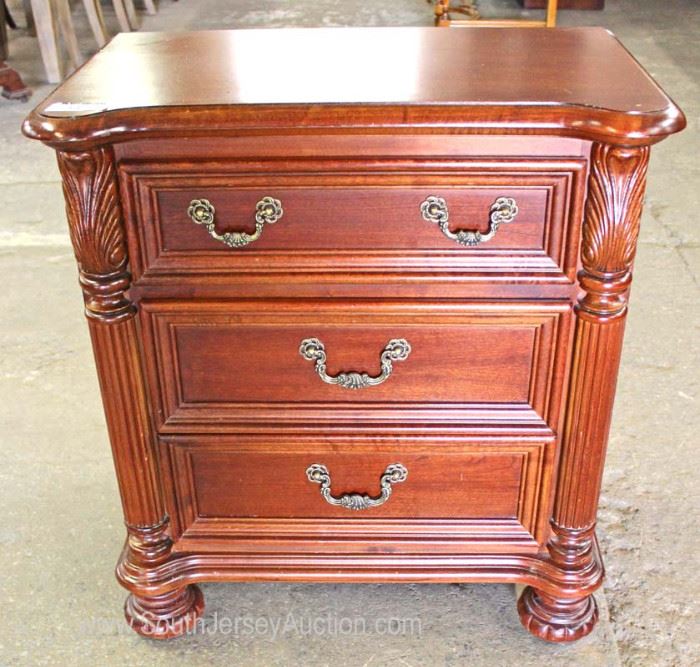 Contemporary Mahogany 3 Drawer Bedside Stand
Located Inside – Auction Estimate $50-$100
