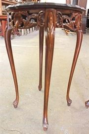 PAIR of Mahogany French Style Inlaid and Banded Carved Lamp Tables
Located Inside – Auction Estimate $100-$200
