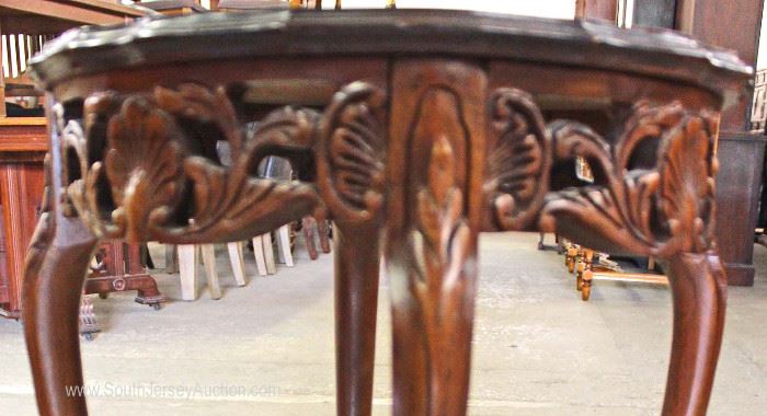 PAIR of Mahogany French Style Inlaid and Banded Carved Lamp Tables
Located Inside – Auction Estimate $100-$200
