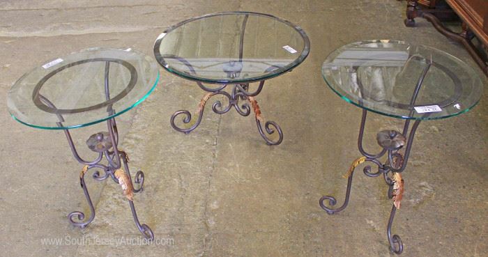3 Piece Glass Top Metal Base Decorator Coffee Table and 2 Lamp Tables
Located Inside – Auction Estimate $100-$300
