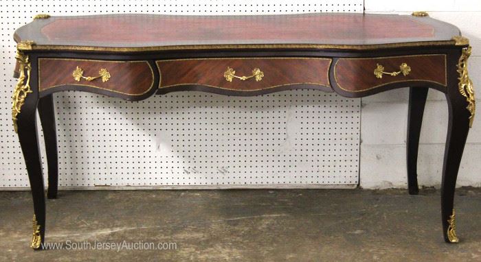 French Treaty Style Mahogany Banded and Inlaid 3 Drawer Desk with Applied Bronze
Located Inside – Auction Estimate $200-$400
