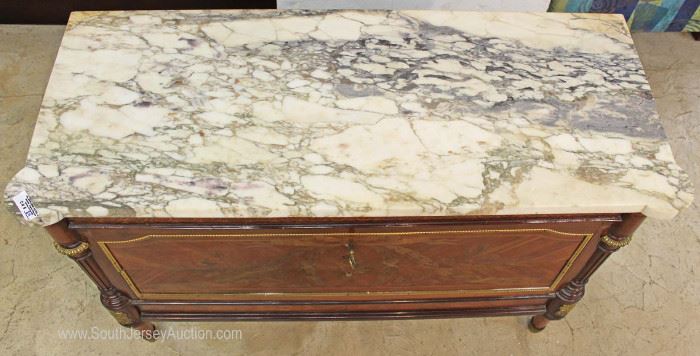 ANTIQUE French Marble Top Satinwood and Inlaid Commode with Applied Bronze
Located Inside – Auction Estimate $500-$1000
