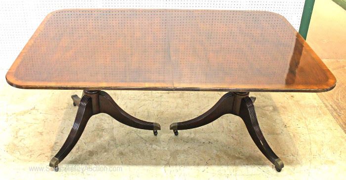 QUALITY Burl Mahogany and Banded Dining Room Table by “Baker Furniture”
Located Inside – Auction Estimate $300-$600
