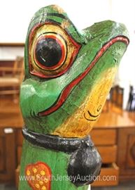 Carved Wooden Frog Statue
Located Inside – Auction Estimate $100-$200
