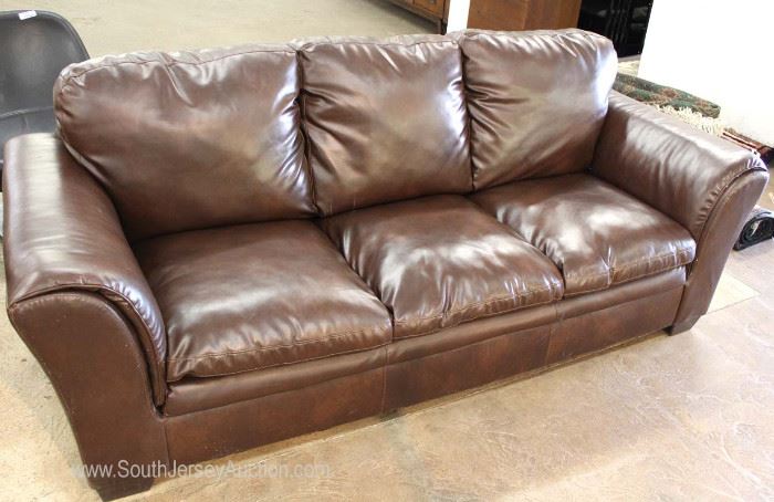 Contemporary Leather Style Plush Sofa
Located Inside – Auction Estimate $200-$400
