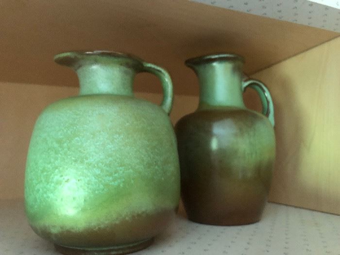 Frankoma pottery in Prairie green