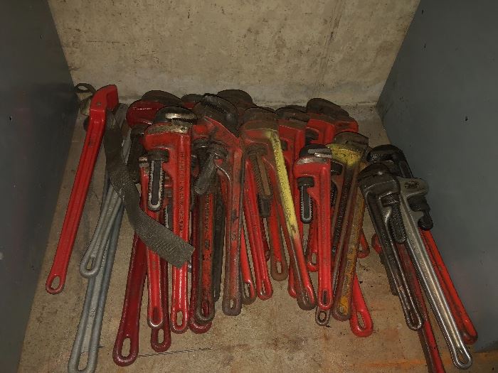 Industrial Vintage Wrenches of all sizes Steel Welder tools
