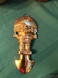 Brass Peru door knocker