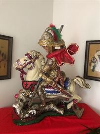 haitian alter piece depicting St. George and the dragon