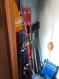 Skis, Ski boots and Ski poles