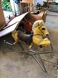 Vintage Rocking Horse with springs