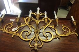 Beautiful Electric Gilded Sconce
