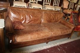 Fine old Bomber Jacket Leather Sofa