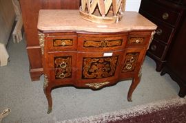 French Antique Inlaid Table 