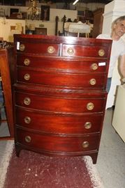 Mahogany High Chest