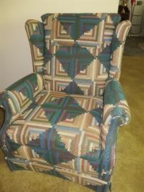 TRADITIONAL CHAIR CRUSH CABIN FABRIC
ETHAN ALLEN 
